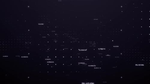 Abstract Digital Chemical Structures Science Background Loop