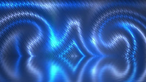 Abstract Blue Wave Water Reflection Background Seamless Loop