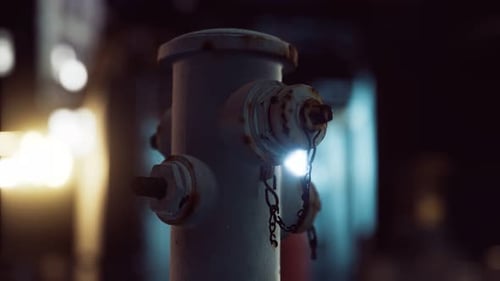 Fire Hydrant in Small Town