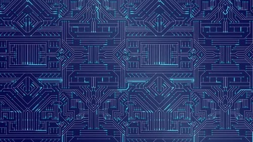 Blue circuit board