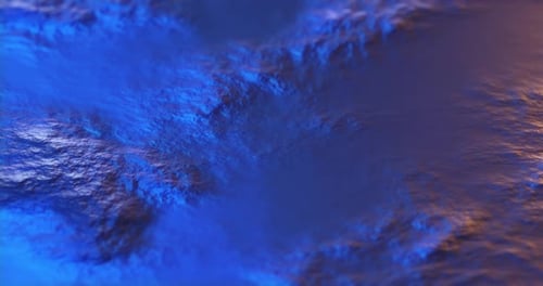 Abstrakte fraktale Landschaft. Wellen- und Wellenbewegungshintergrund.