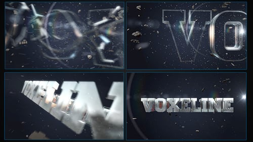 Powerful 3D Metallic Logo Reveal with Cinematic Action and Particles