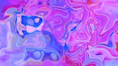 Colorful Abstract Liquid Flowing Paint Motion Background