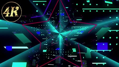 Glitch Star Background