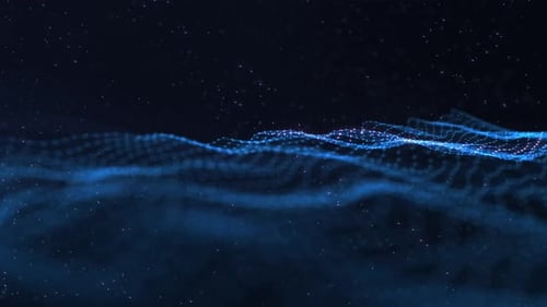 Abstract Digital Wave Network Looping Background