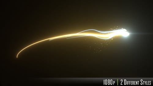 Trails de lumière néon futuriste