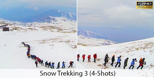 Schnee-Trekking