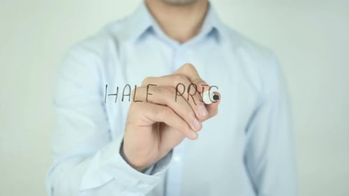 Halber Preis, Schreiben auf dem Bildschirm