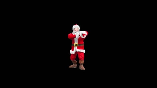Animated 3D Santa Claus Dancing for Christmas Celebrations