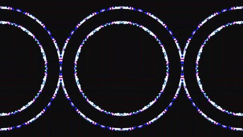 black background. For show, colorful bright ornaments. round shape