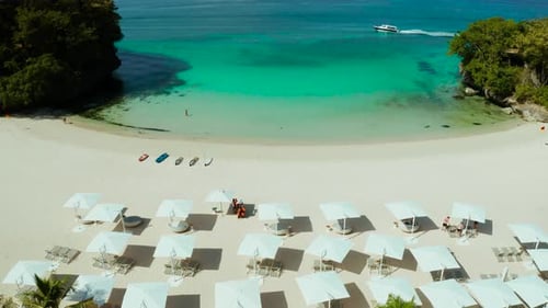 Tropical Beach and Blue Lagoon.