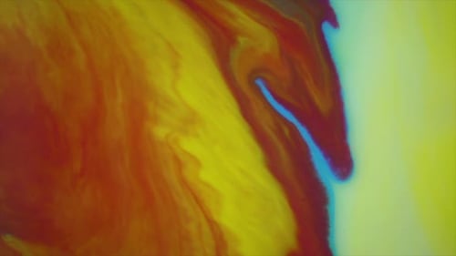 Fluid Abstract Motion with Red, Yellow and Blue