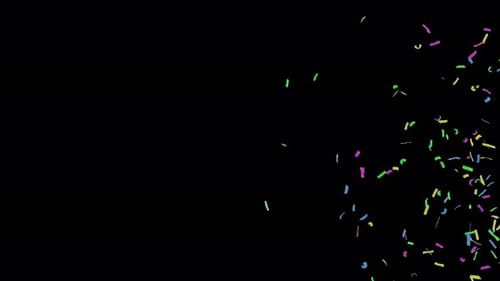 Colorful Confetti Burst Transition Animation