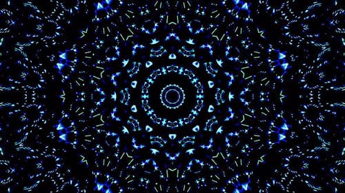 leuchtende helle Linien setzen Wellenbewegung, Farbe blau, auf schwarzem Hintergrund