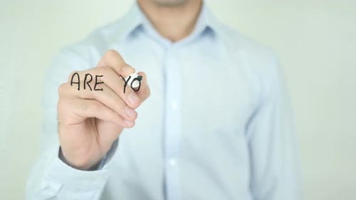 Are You a Leader or a Follower, Writing On Screen