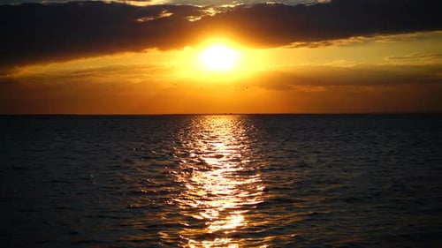 Sunset Over the Sea