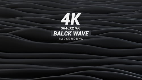 Dark Abstract Fluid Waves Seamlessly Loop Background Animation