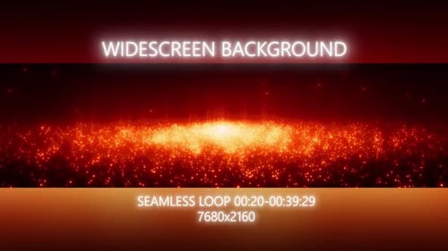 Abstract Glowing Particle Widescreen Motion Background