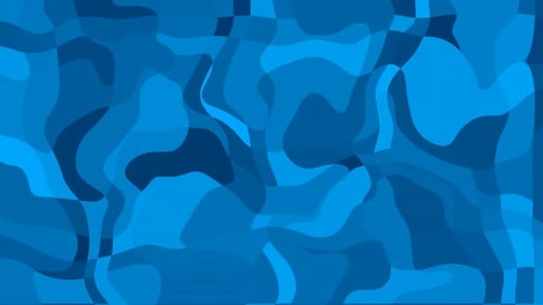 Animated Abstract Fluid Blue Flowing Background