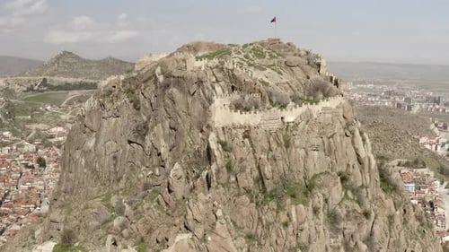 Château d'Afyonkarahisar et vue sur la ville