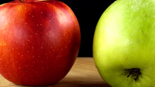 Apple on a Black Background