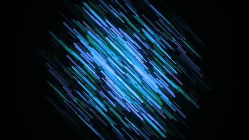 Circle of moving strokes