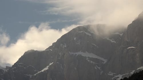 High Rocky and Snowy Mountain