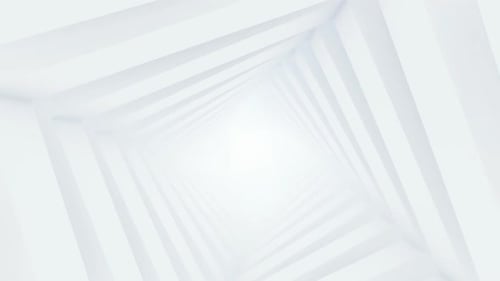 Ein futuristischer leerer weißer Korridor 3