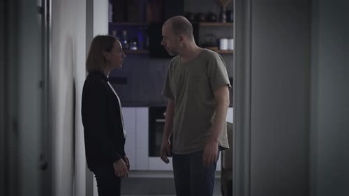 Couple Arguing, Domestic Dispute in Modern Home