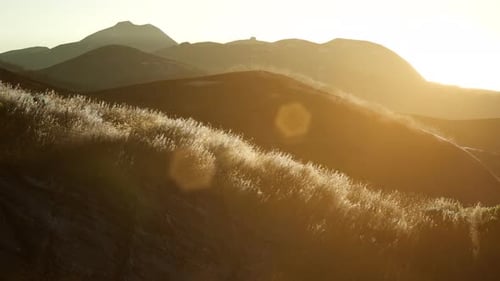 Coucher de soleil sur la vallée
