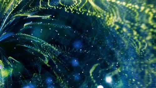 Abstract Flowing Particle Field Motion Background