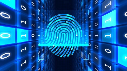 Fingerprint Scan Background