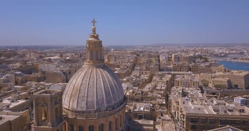 Capital of Malta - Valletta. Aerial view.