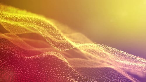 Abstract Fluid Particle Wave Background Animation