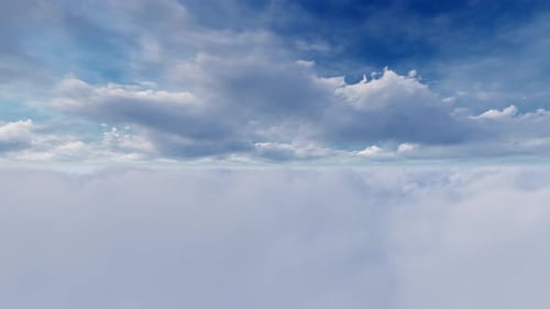Fly Above Clouds Loopabel 4K