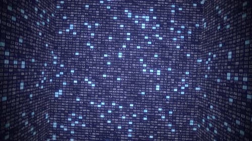 Mit Computercode hergestellter Hitech-Würfel