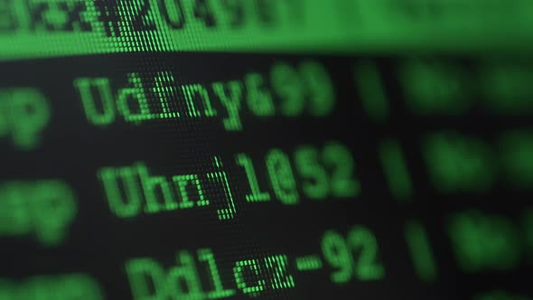 Random Hacking Codes Running on a Screen, Technology Stock Footage ft ...