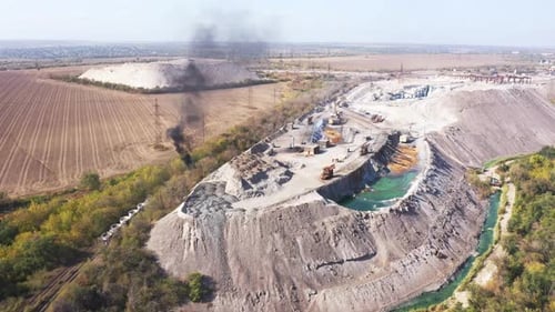 Metallurgical production. Workshop for processing metallurgical slag