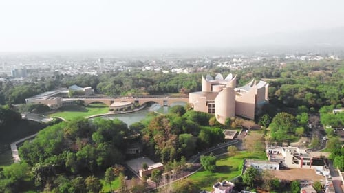 Vista magnífica do Memorial Virasat-E-Khalsa, Anandpur Sahib, Punjab