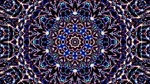 abstract videos that shine, glow light that governs subtle movements in full color