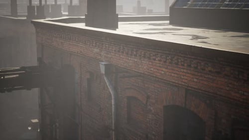 Abandoned Industrial Buildings of Old Factory