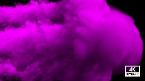 Large Scale Pink Smoke Streaming