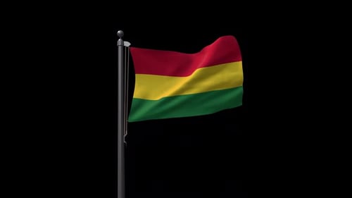 Realistic Waving Flag Animation on Pole
