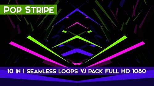 Pop Stripe VJ Loops Pack