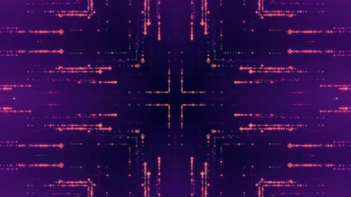 Lila abstrakte Licht symmetrischer Musterhintergrund für VJ Loop