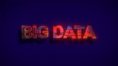 Palabras de Big Data con una falla superpuesta