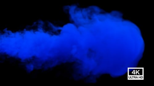 Fluid Blue Smoke Effect Transition