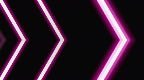 Dynamic Neon Pink Chevron Arrows Looping Background
