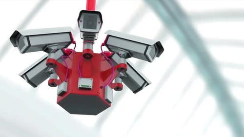 Animated Multi-Camera Surveillance System for Security Monitoring