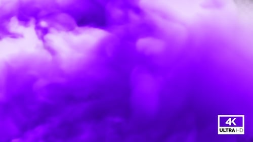 Vibrant Purple Smoke Cloud Alpha Transition